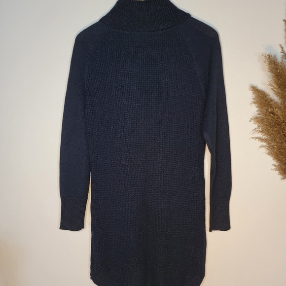 Lili Morgan blue cowl neck sweater dress medium - Picture 5 of 8